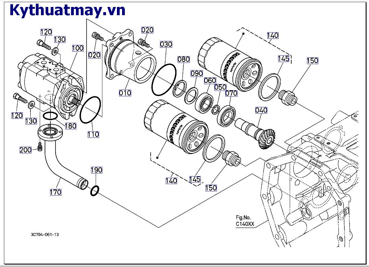 Bơm thủy lực ( cũ) 50001 đến 89999